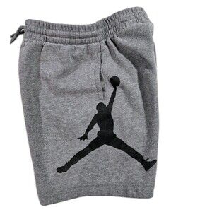 Boys Air Jordan Sweatshorts Small Gray 20x5.5